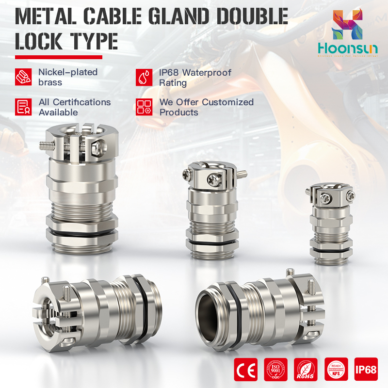 Metal Cable Gland - Double Lock Type