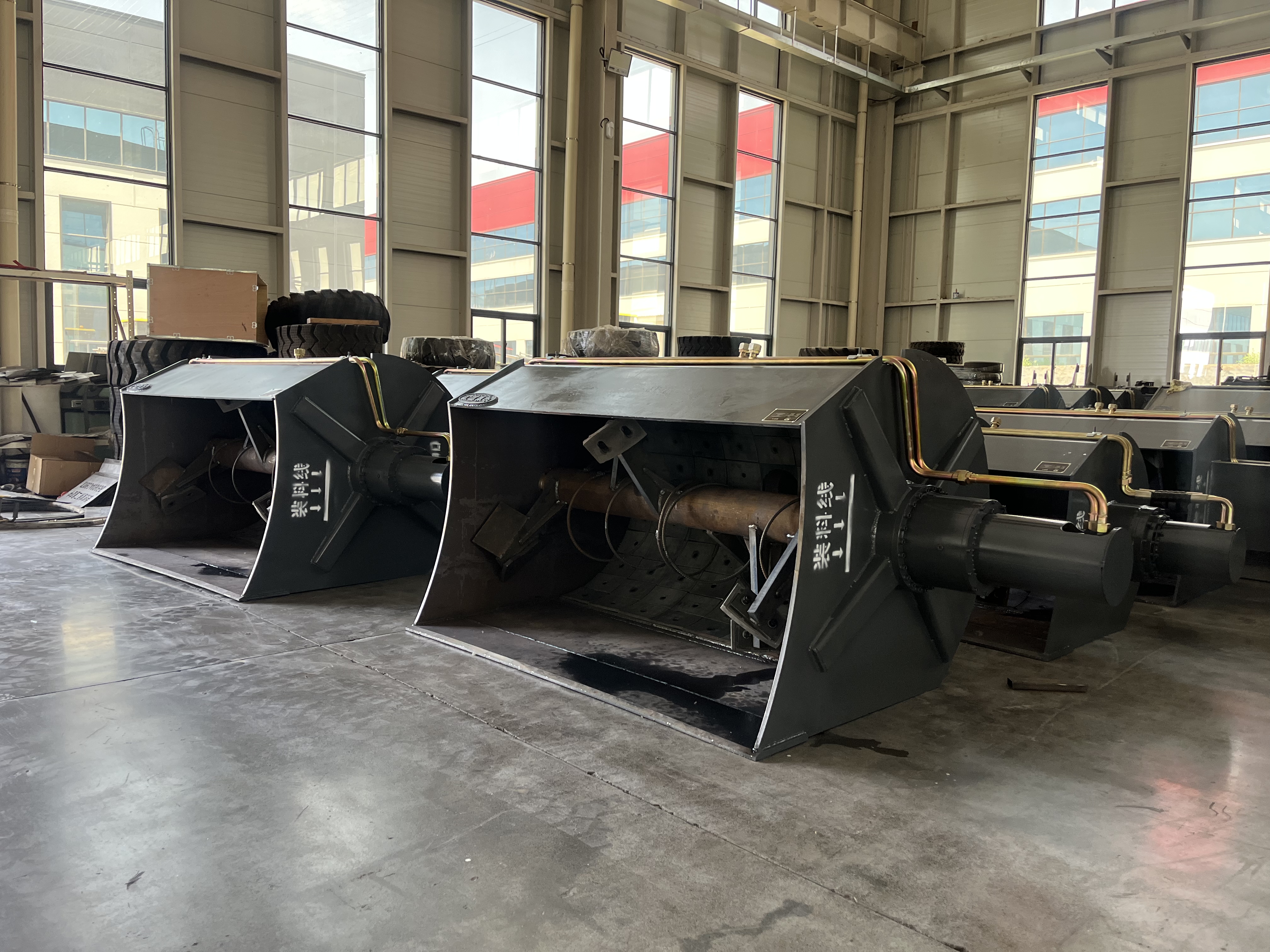 Concrete mixing bucket, function