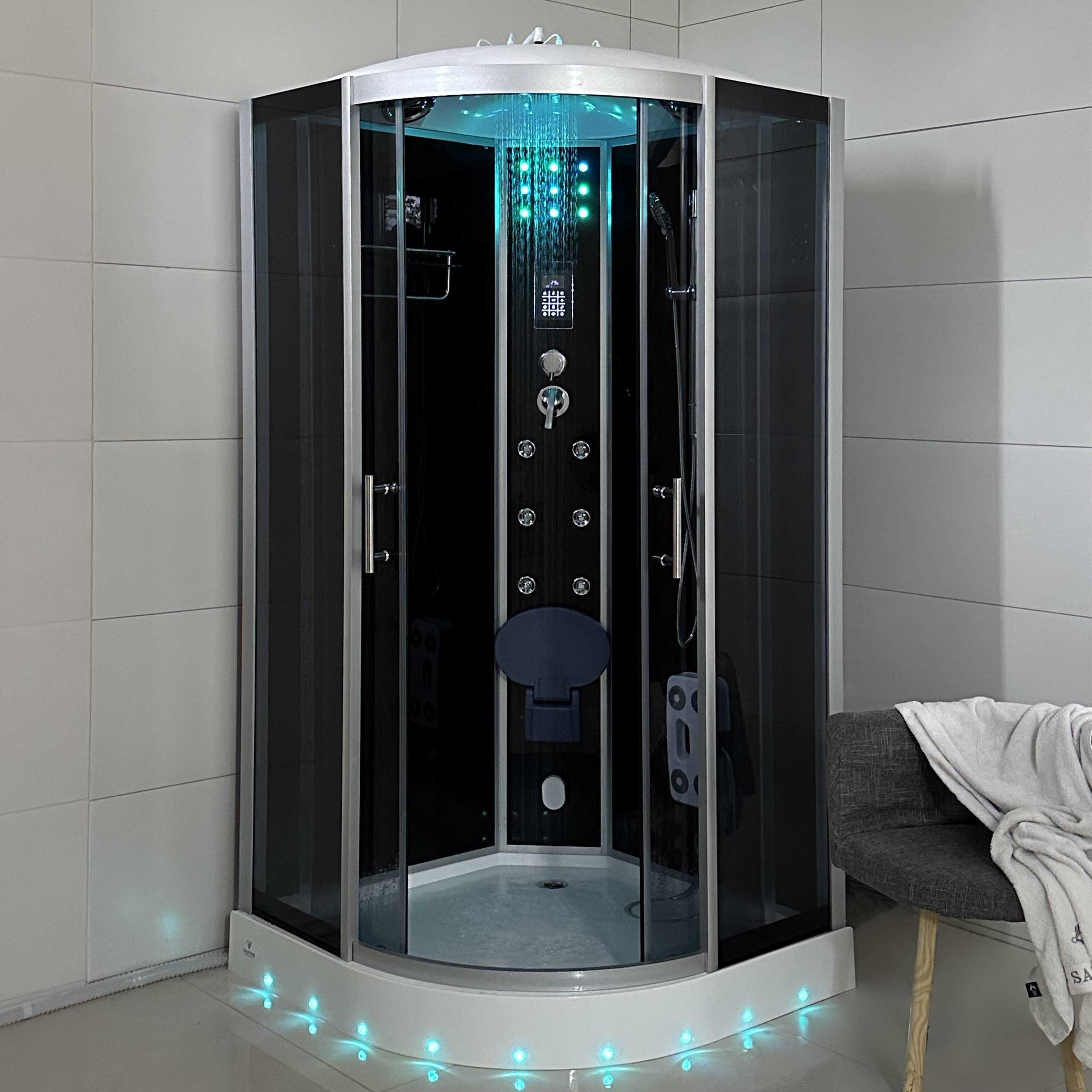 walk in luxury indoor steam sauna shower room multi-functional steam shower cabin 