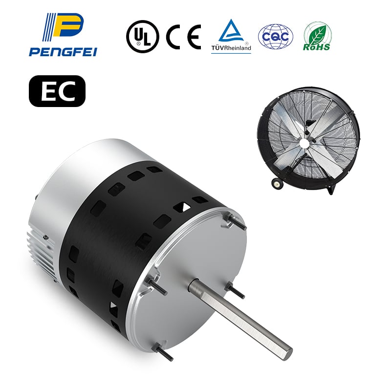 motore ventilatore da forno HVAC brushless a corrente continua a velocità variabile e coppia costante, 1/3 HP 1075 giri/min, 12 V in corrente continua