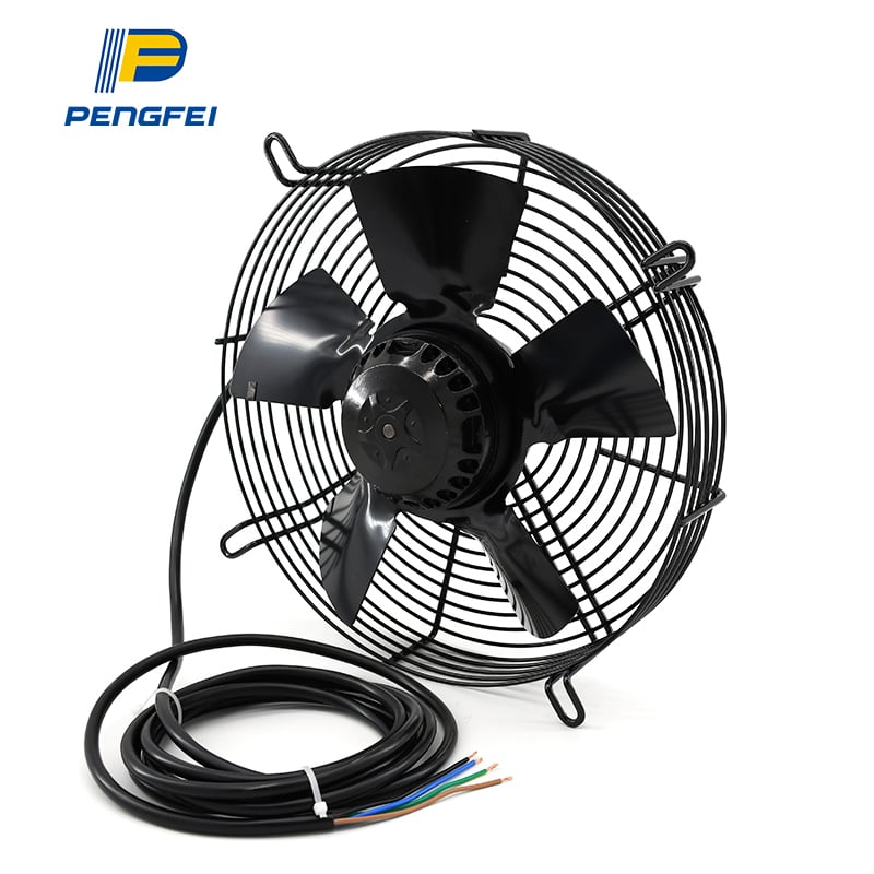 ventilador axial de 250 mm alimentado por motor externo CA