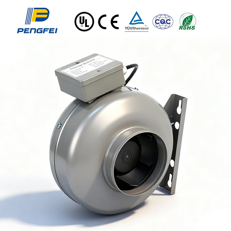 5 Inch High Pressure Metal Centrifugal Circular Duct Fan