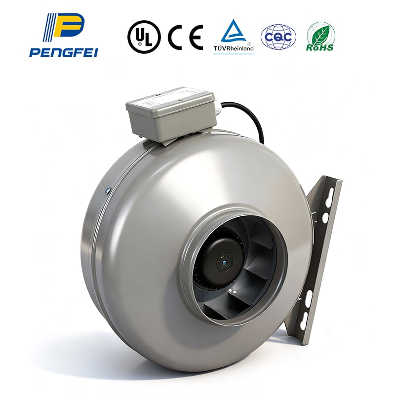 6 Inch High Pressure Metal Centrifugal Circular Duct Fan