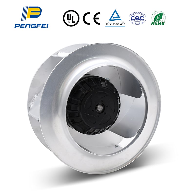 Ventilador exaustor centrífugo DC 315 mm para condicionador de ar e ventilação metálica