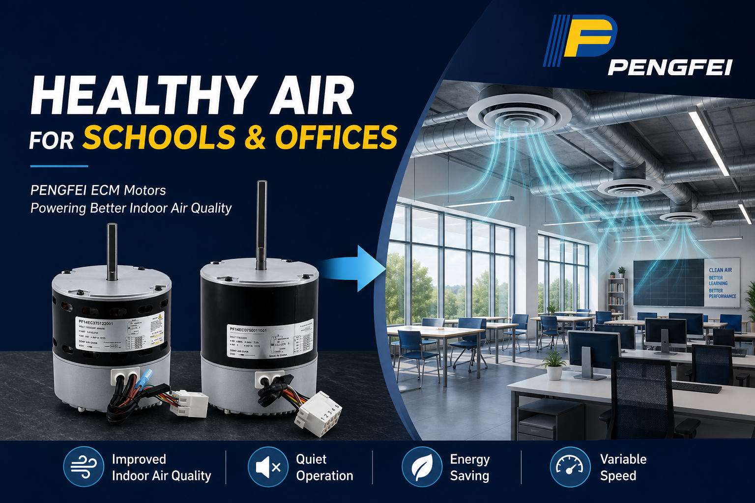 High-Performance Ventilation Motors for Diverse Applications
