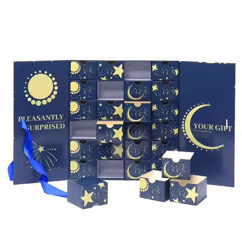 Caixas de Presente de Natal no Estilo Instagram Personalizadas, Caixas de Doces com Duas Portas, Embalagens Temáticas de Natal e Caixas Vazias.