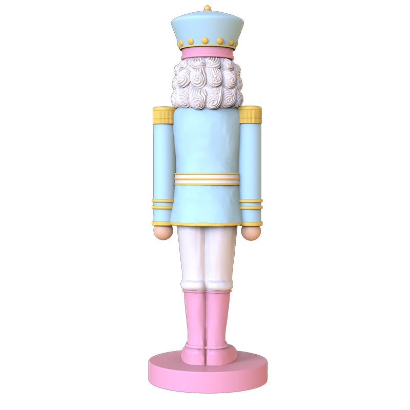 Christmas pink nutcracker figurines ornament