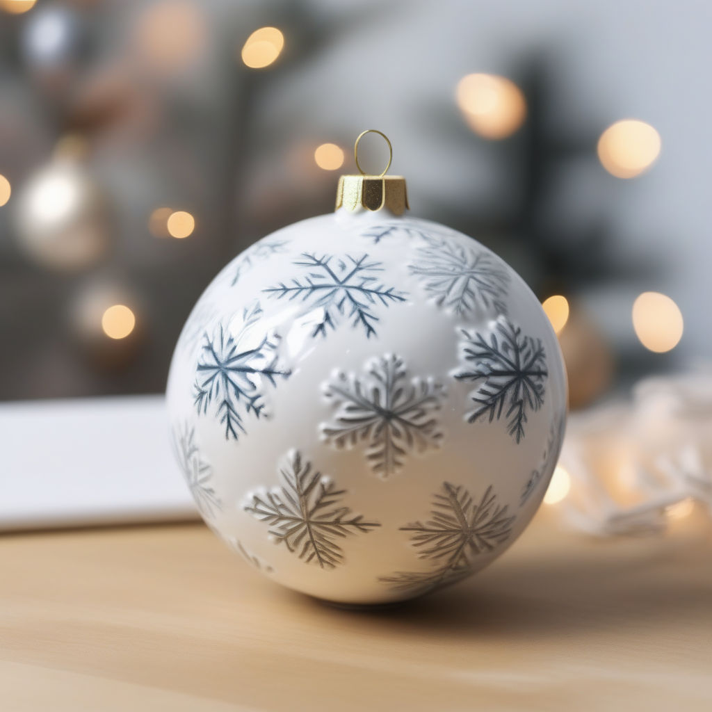 Boule de Noël en céramique