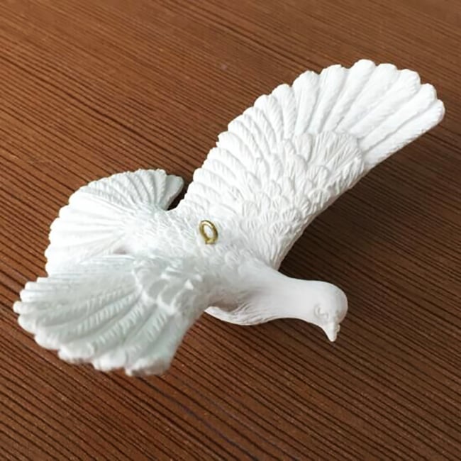 Resina paz pomba árvore de Natal pendurar ornamentos