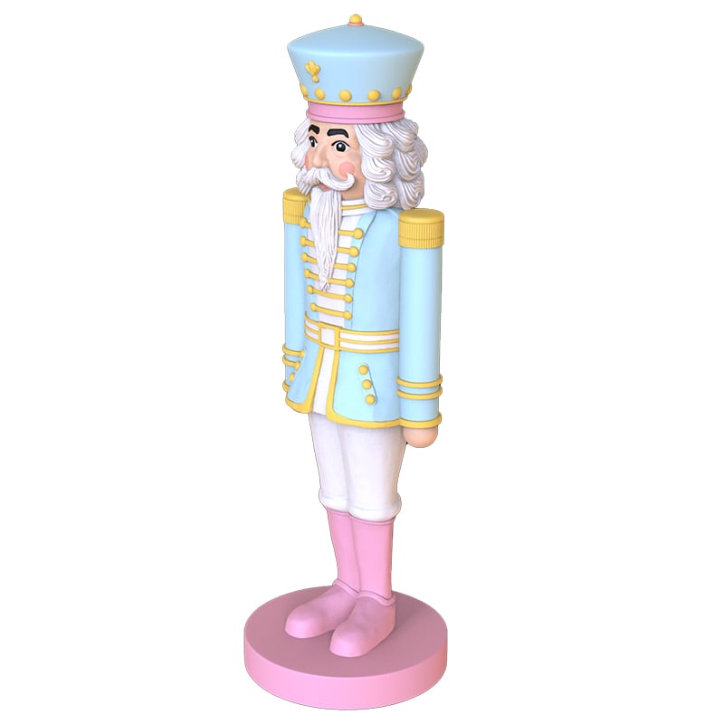 Christmas pink nutcracker figurines ornament