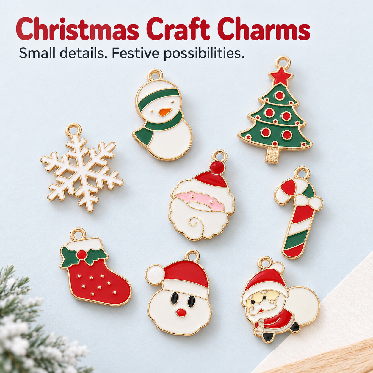 Christmas Enamel Charms