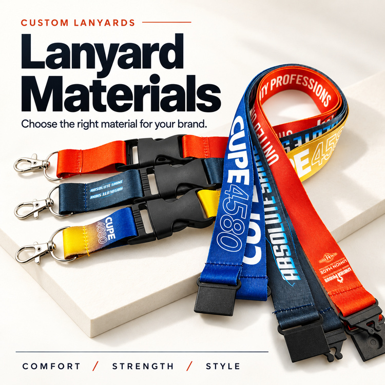 What Material Options Should Be Considered When Choosing a Lanyard