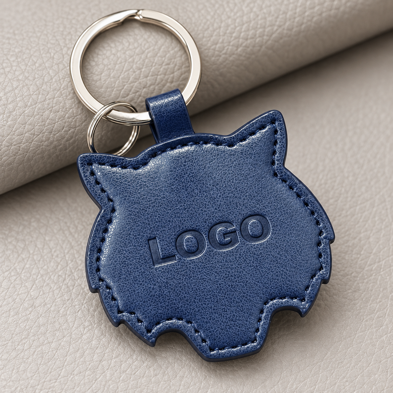 Custom PU Leather Keychain
