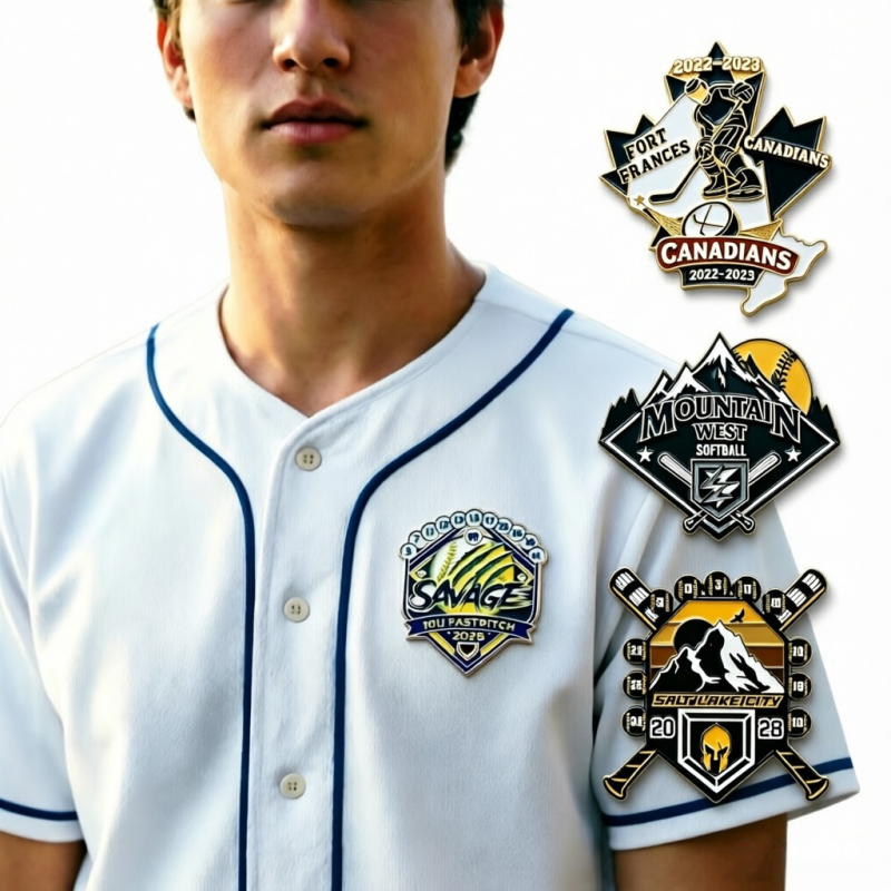 Premium Baseball Trading Pins - Custom Design Sports Team Lapel Pins
