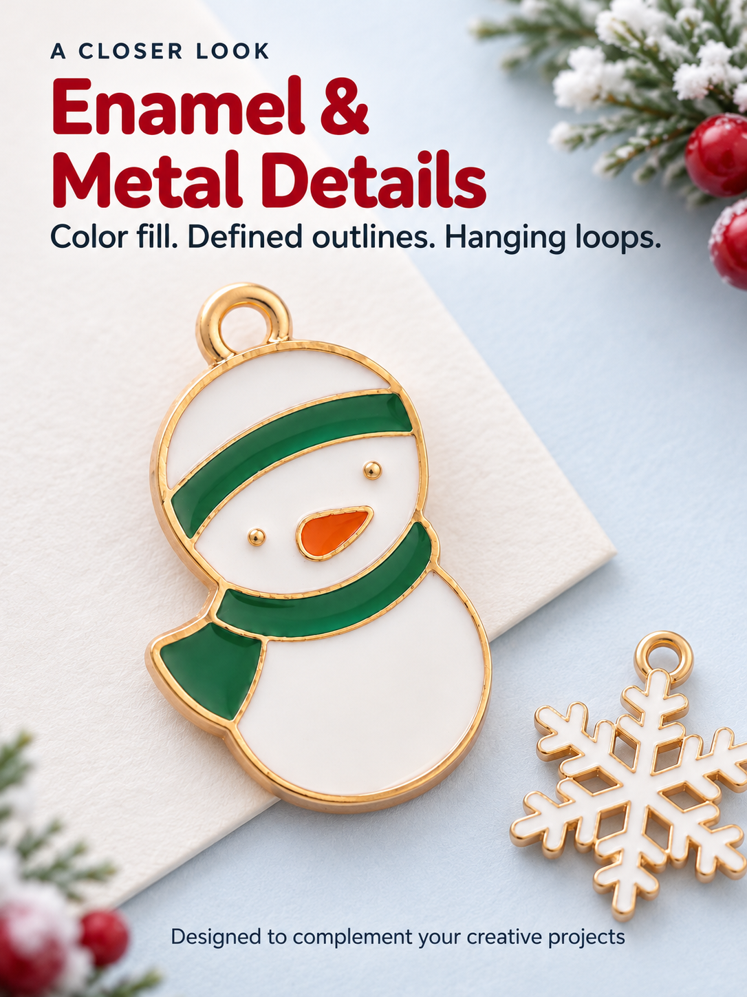 christmas enamel charms-2