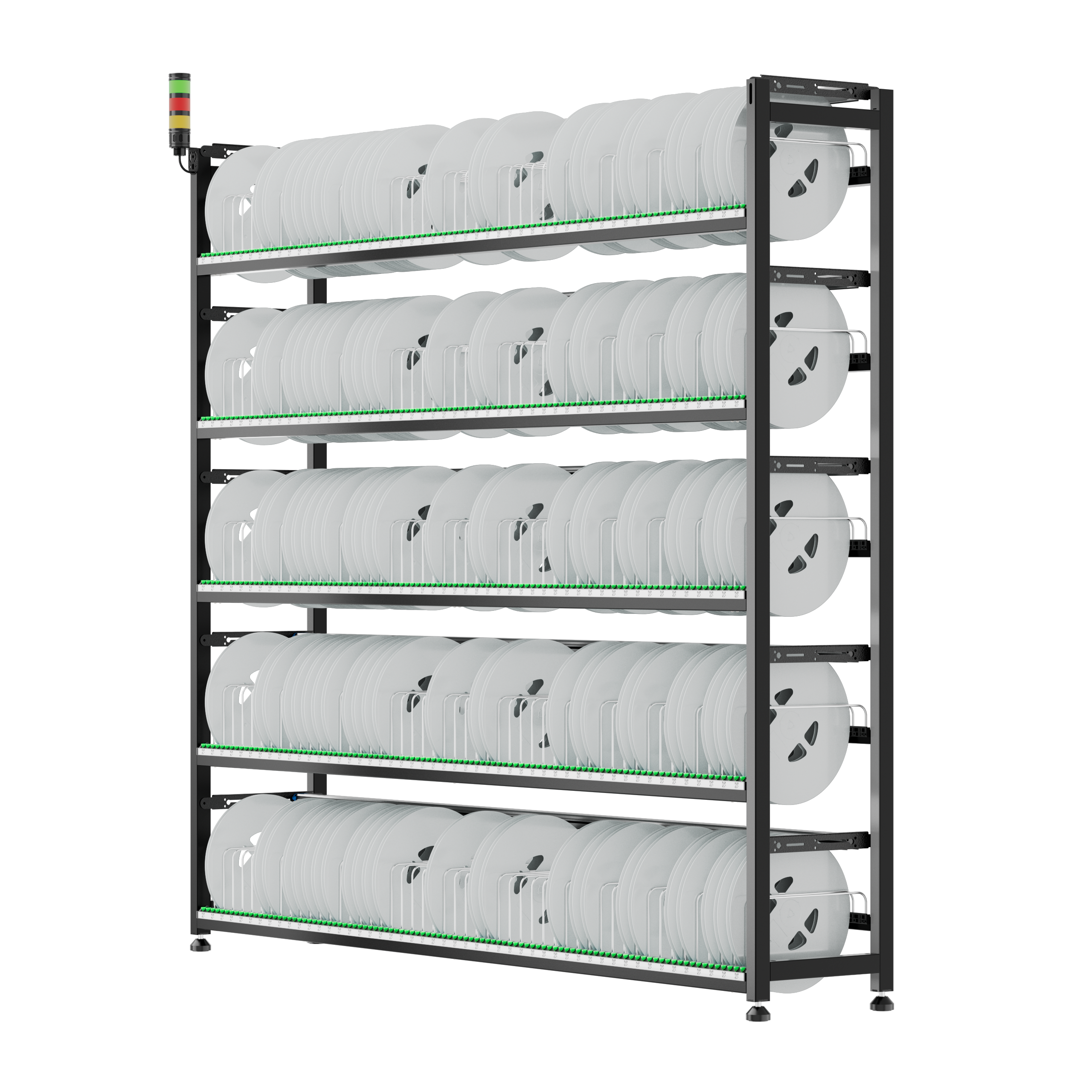 Leenol Sheet Metal Induction Type intelligent rack adjustable storage location for large reels 