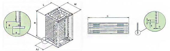 LN-B805 ESD SMT Magazine Rack pcb magazine rack supplier