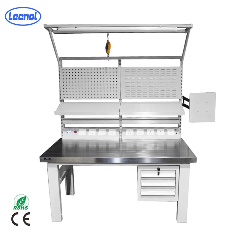 Banco de trabajo resistente ajustable Leenol ESD/Banco de trabajo industrial ESD cumple con las normas IEC 61340/ANSI S20.20