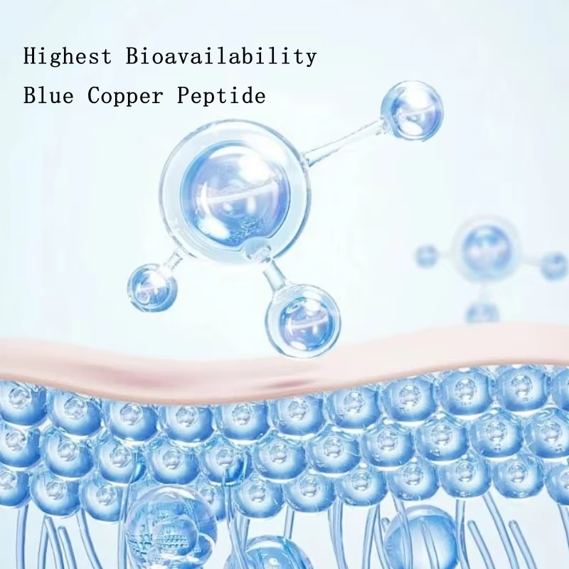 wholesale high quality blue copper peptide anti aging facial care set deep moisturizing repair skin care kit 5 piece set-2