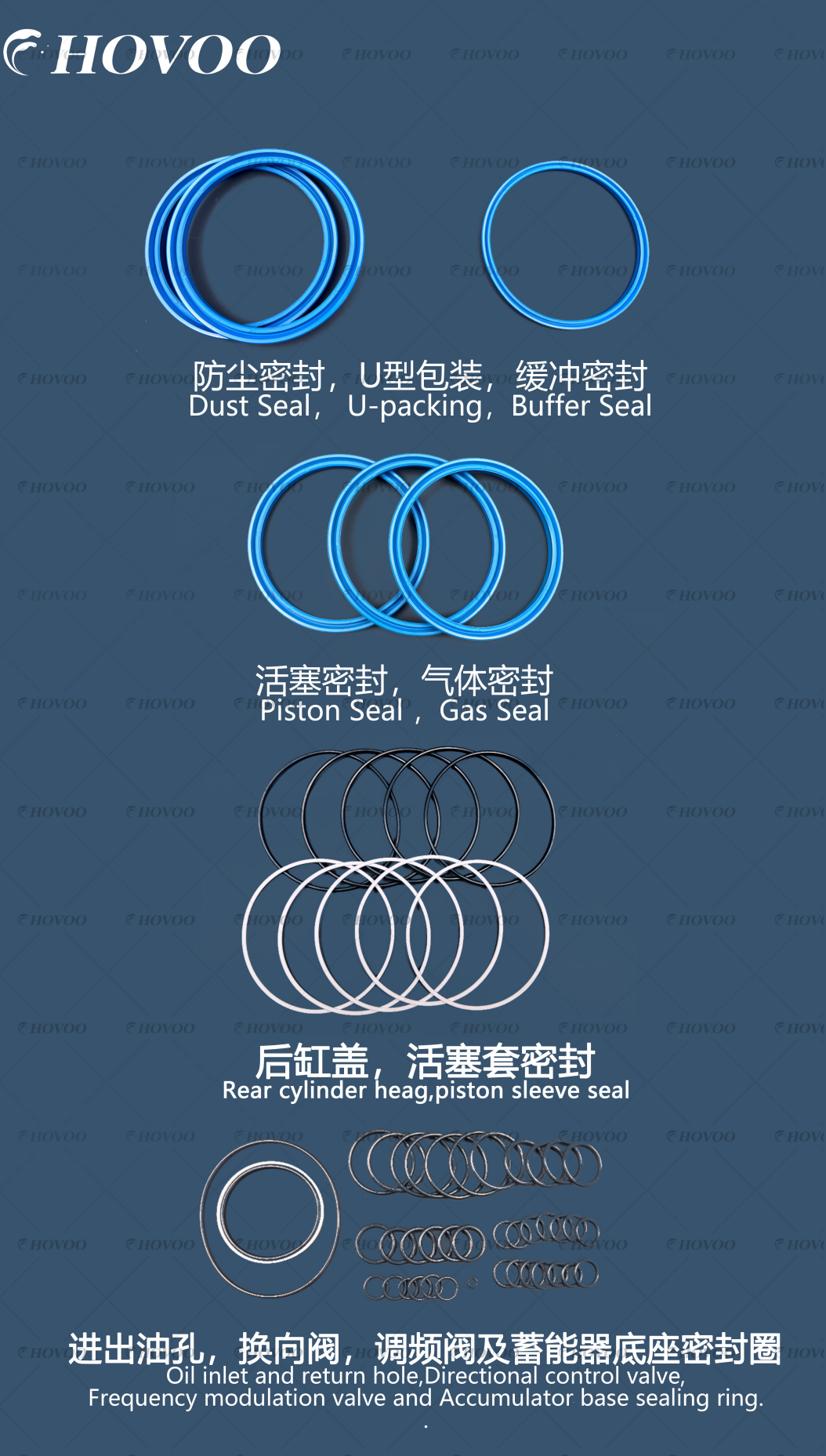 TR300 Hydraulic Hammer Seal Kits details