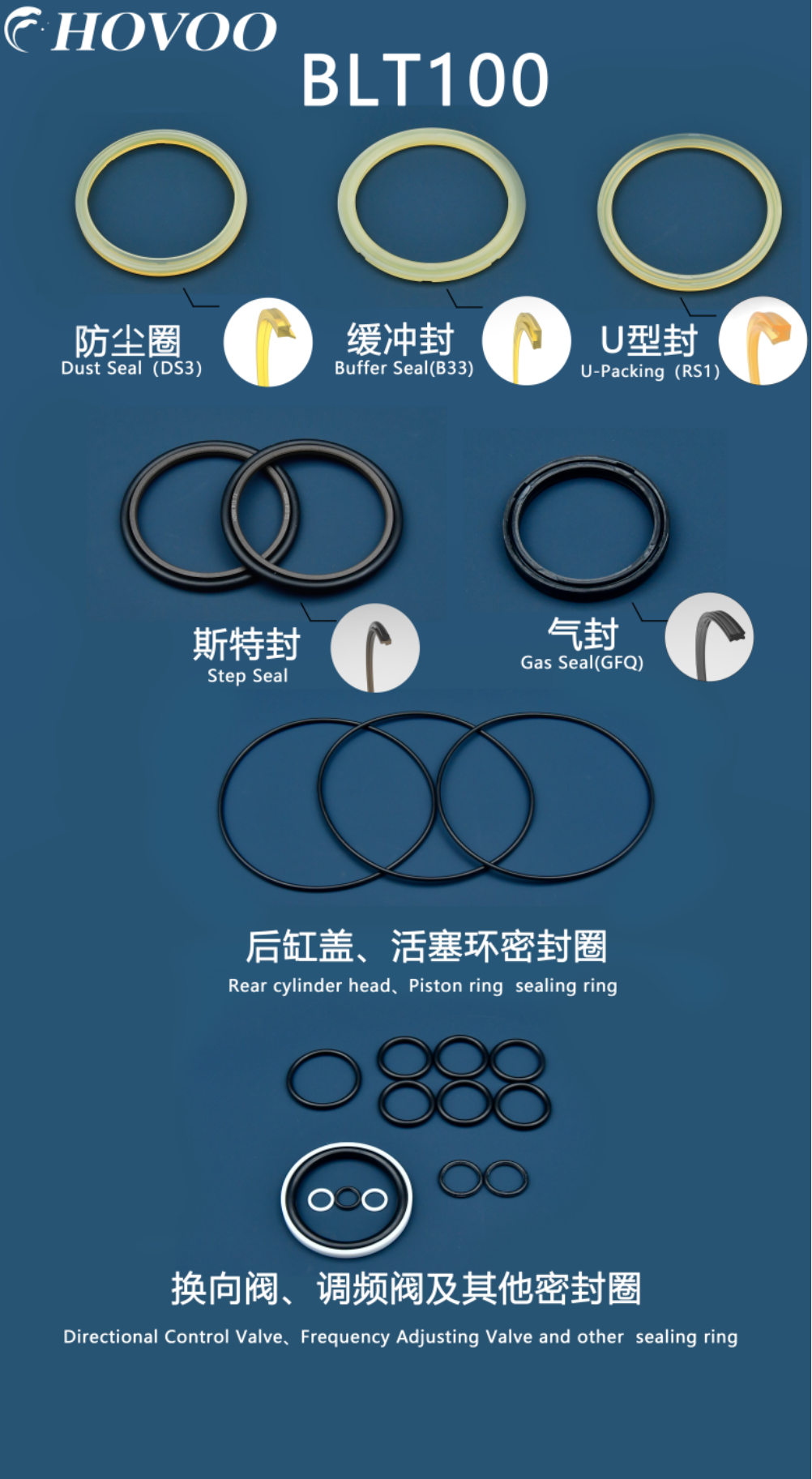 BEILITE BLT 100 Hydraulic Hammer Seal Kits factory