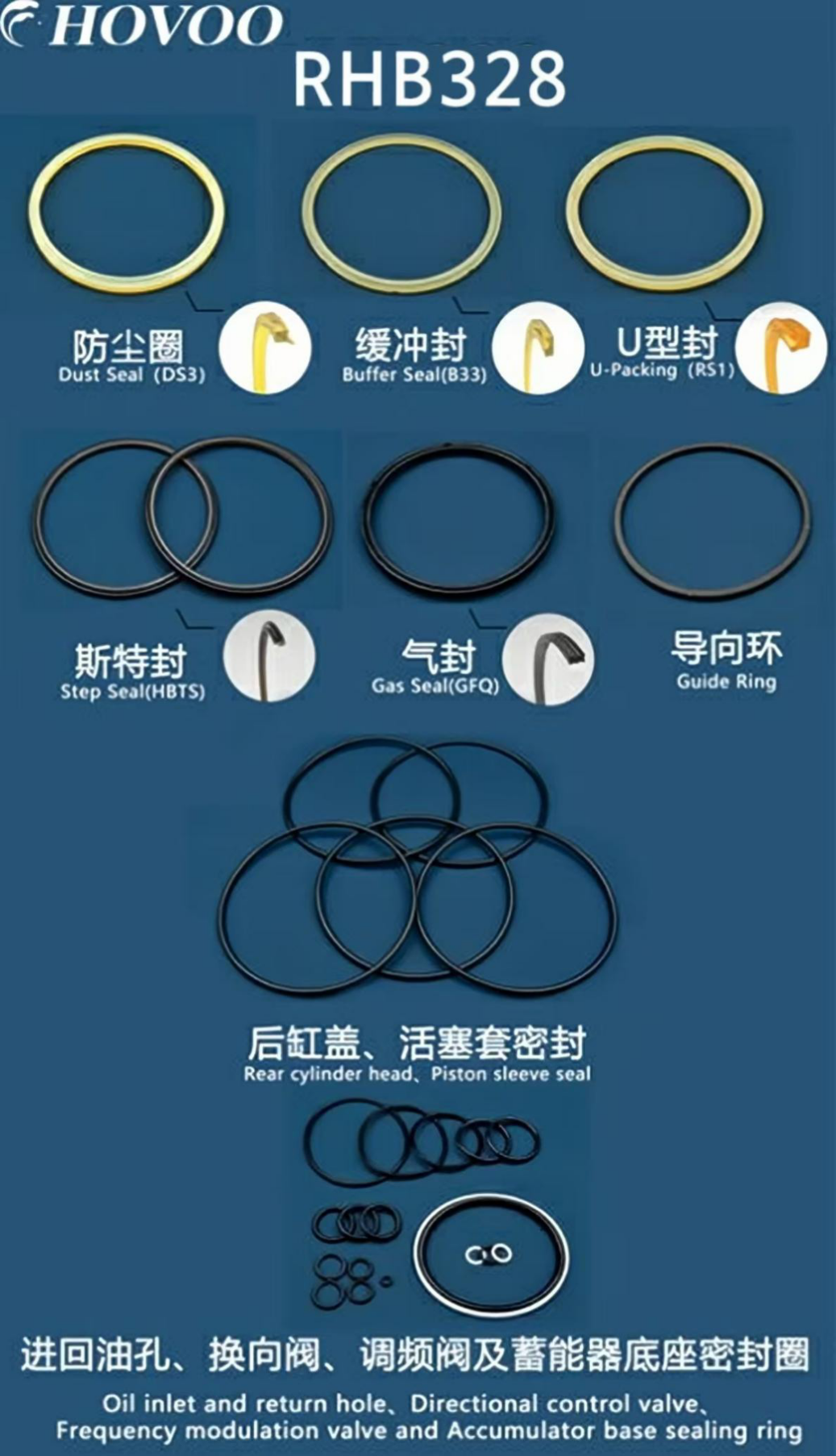 RHB328 Hydraulic Breaker Seal Kits factory