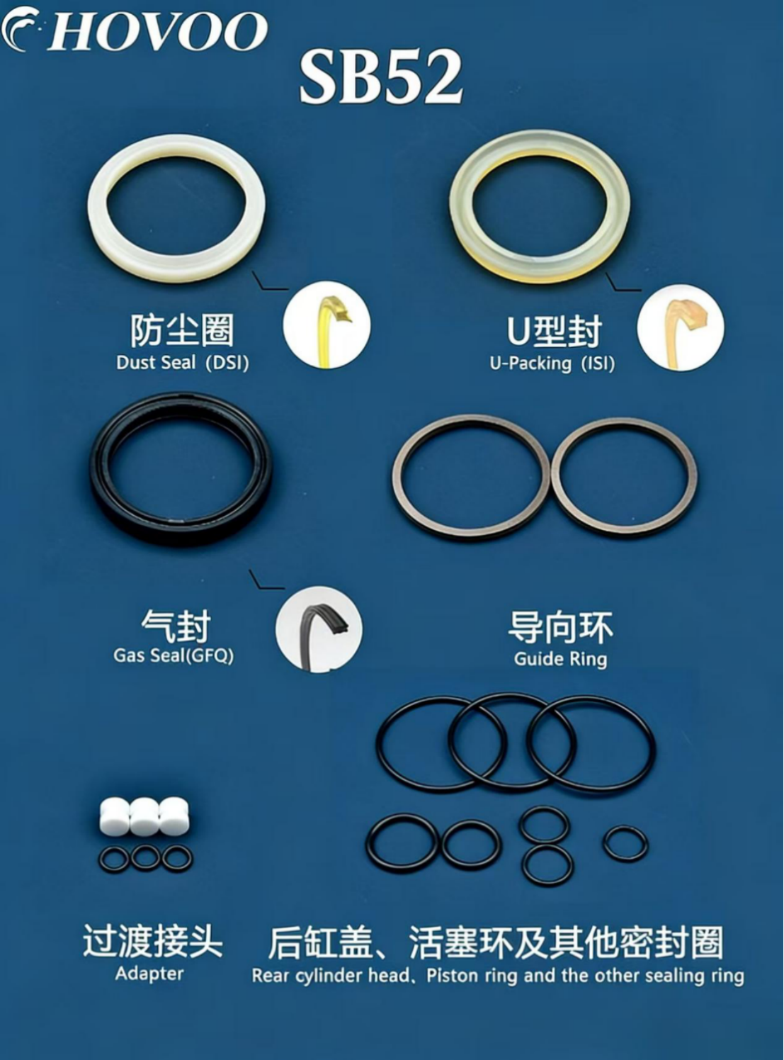 SB52 Hydraulic Hammer Seal Kits supplier