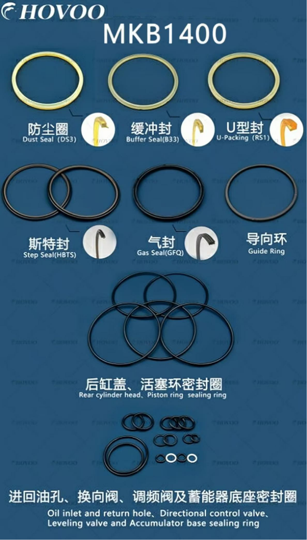 MKB1400 Hydraulic Breaker Seal Kits supplier