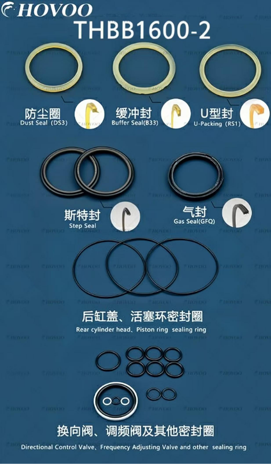 THBB1600-2 Hydraulic Breaker Seal Kits supplier