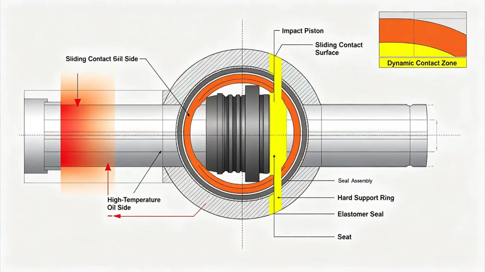 what material is a rock drill impact piston seal made of ptfe hnbr fkm and pu explained-2