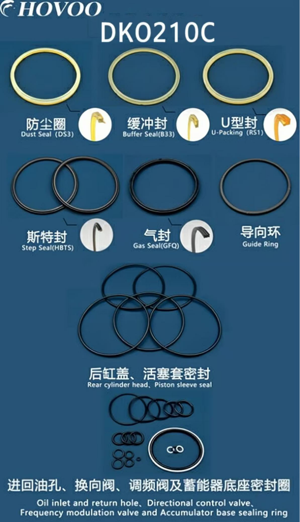 DKO210C Hydraulic Breaker Seal Kits supplier