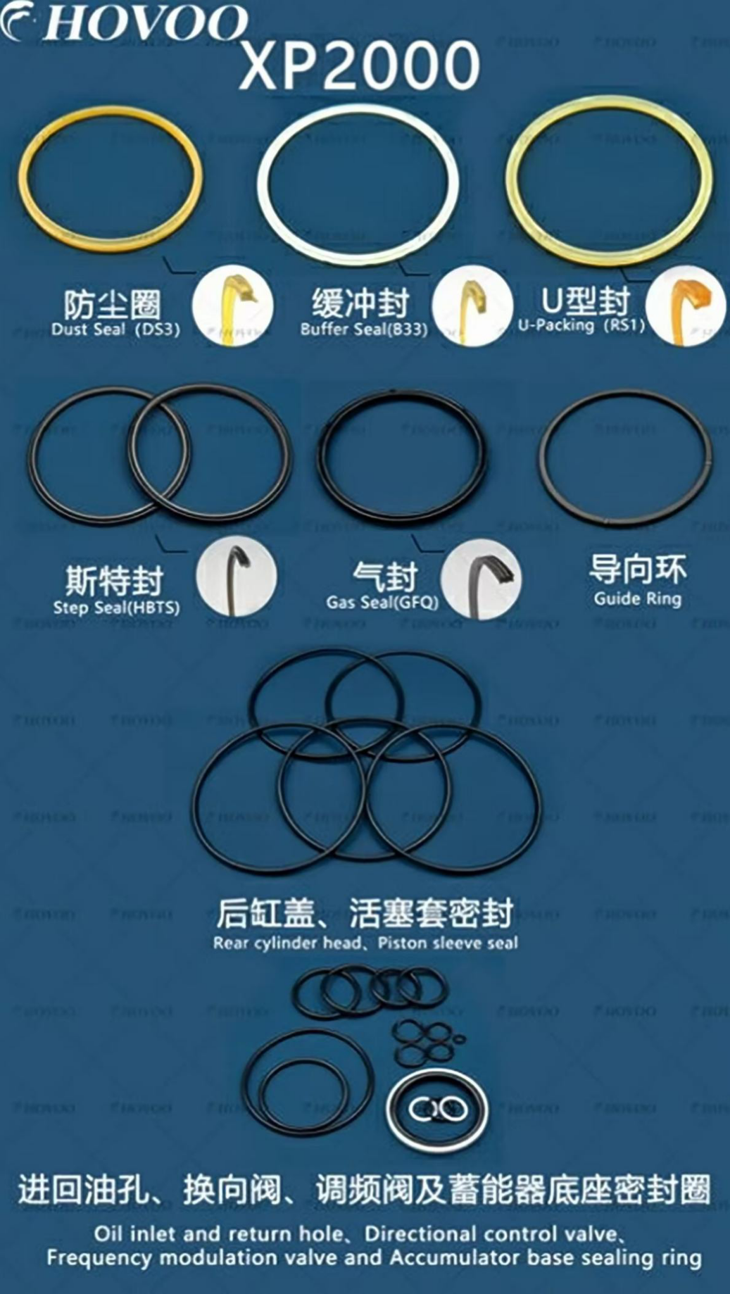XP2000 Hydraulic Hammer Seal Kits supplier