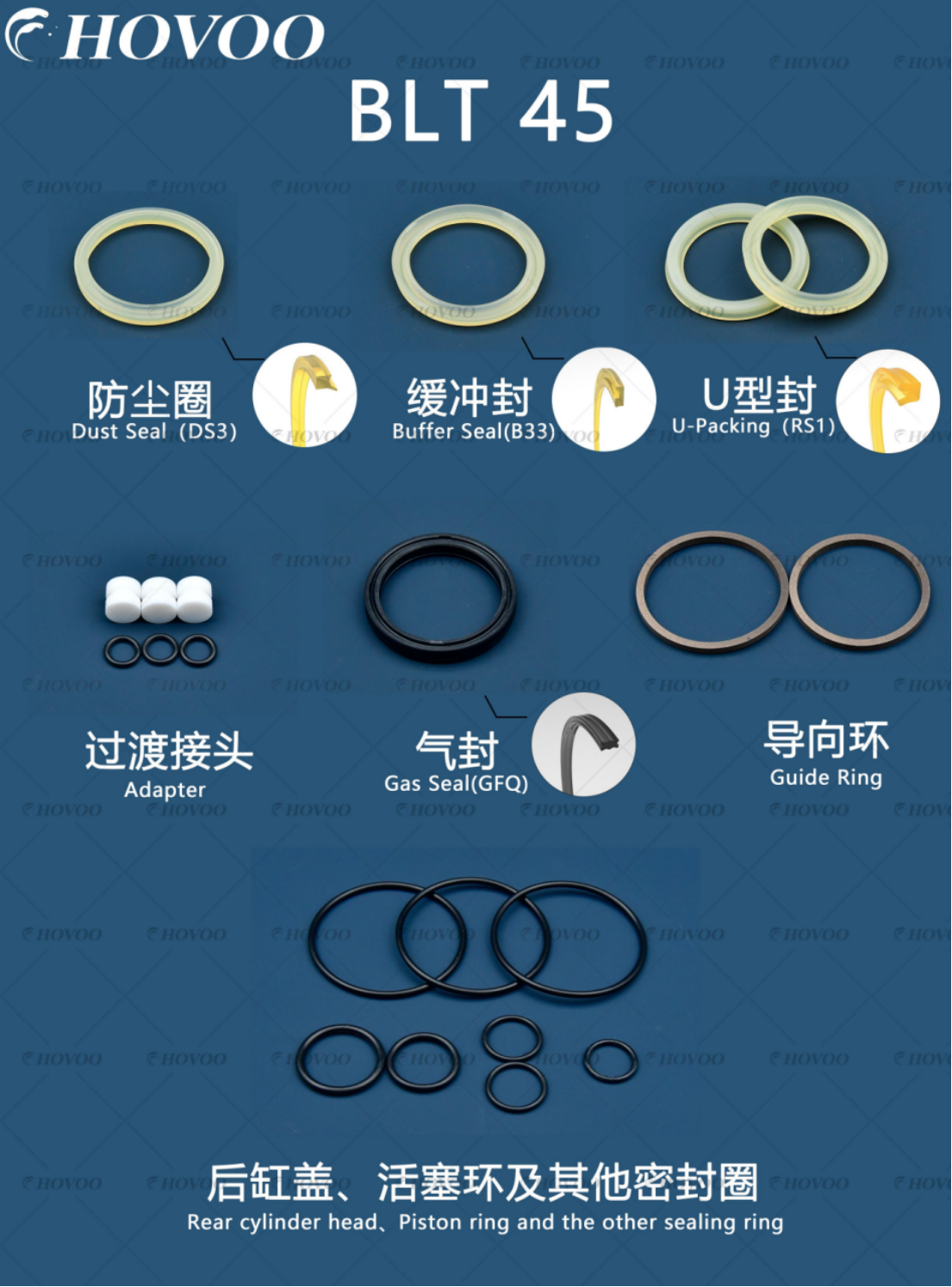 BEILITE BLT45 Hydraulic Hammer Seal Kits factory