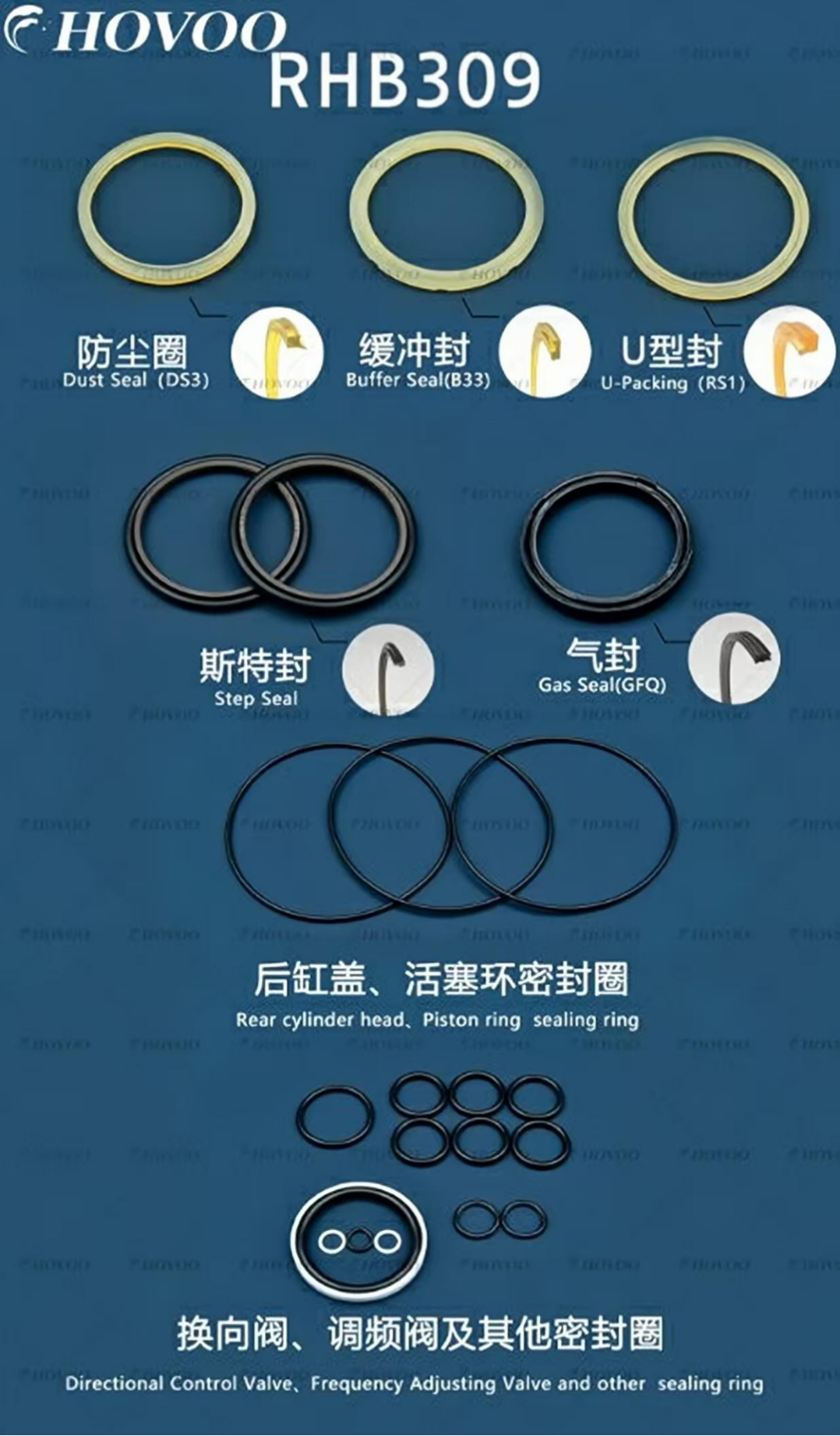 RHB309 Hydraulic Breaker Seal Kits supplier
