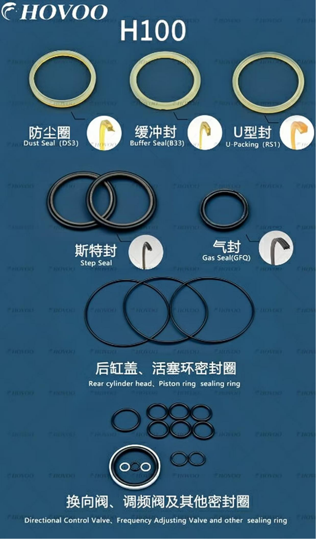 H100 Hydraulic Hammer Seal Kits factory