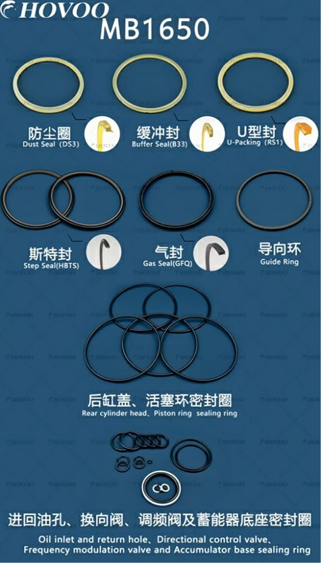 MB1650 Hydraulic Hammer Seal Kits factory