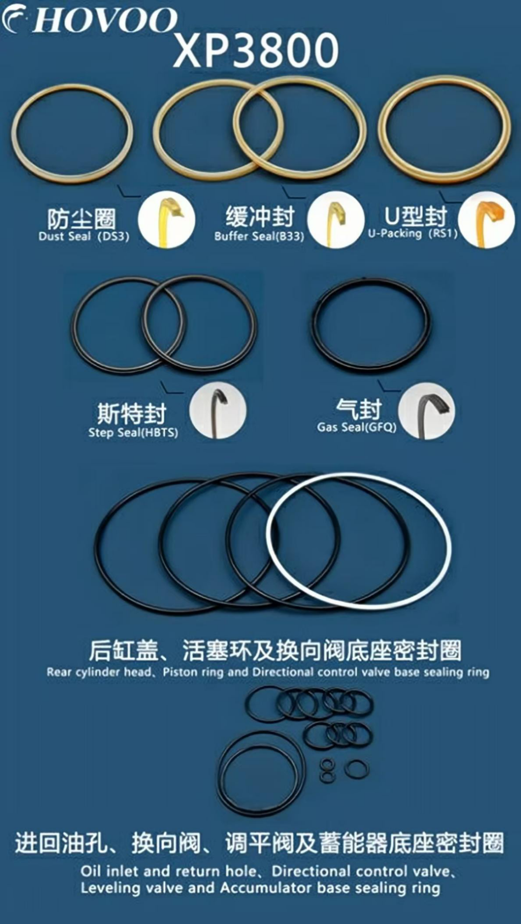 XP3800 Hydraulic Hammer Seal Kits supplier