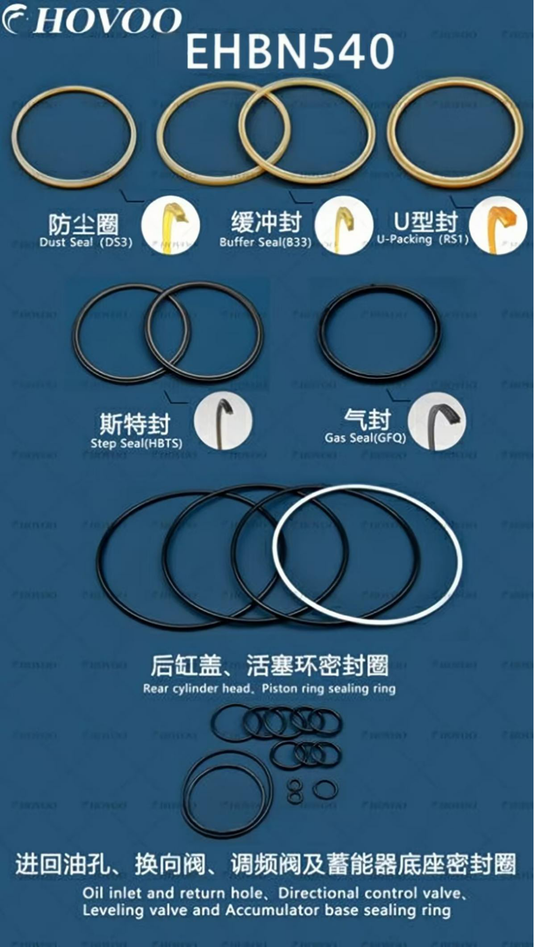 EHBN540 Hydraulic Breaker Seal Kits supplier