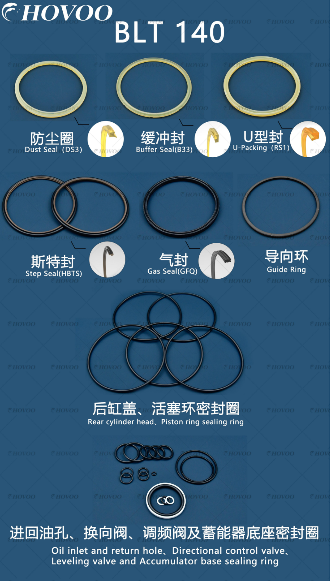 BEILITE BLT 140 Hydraulic Hammer Seal Kits factory
