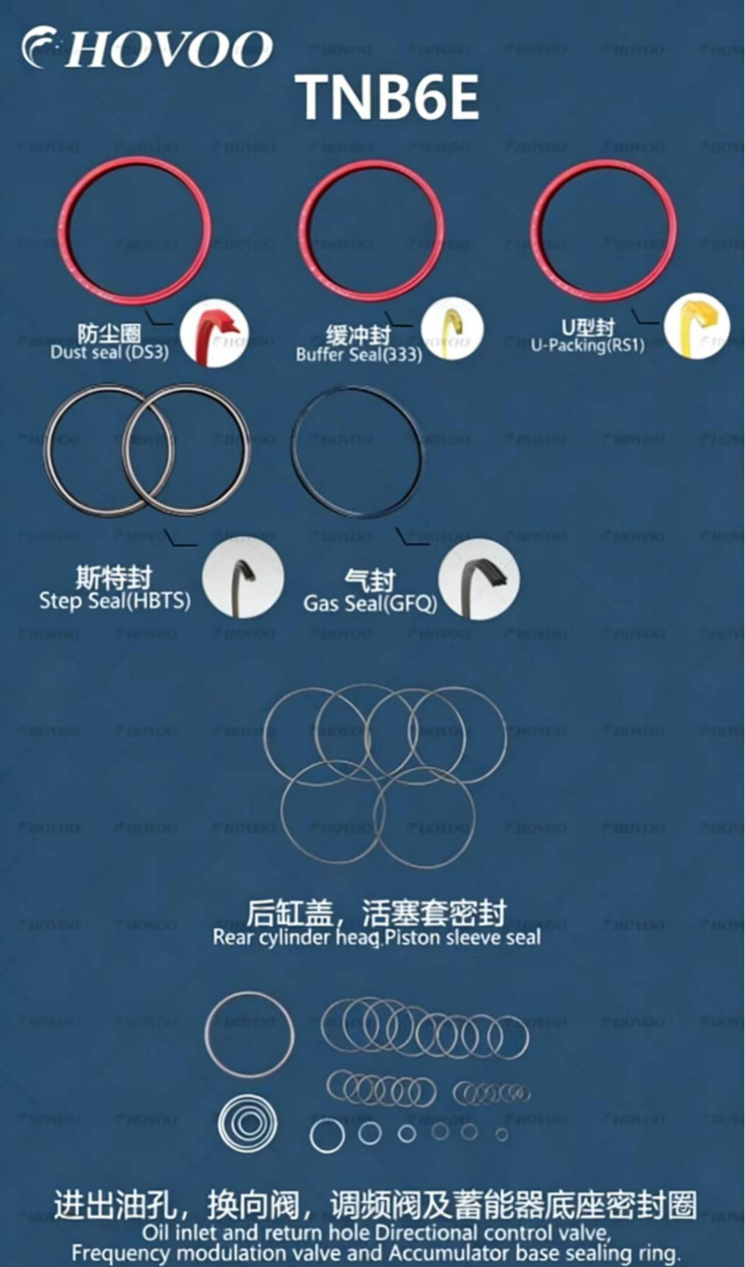 TNB6E Hydraulic Breaker Seal Kits manufacture
