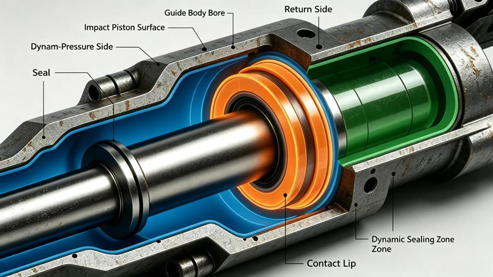 What Is an Impact Piston Seal in a Hydraulic Rock Drill?
