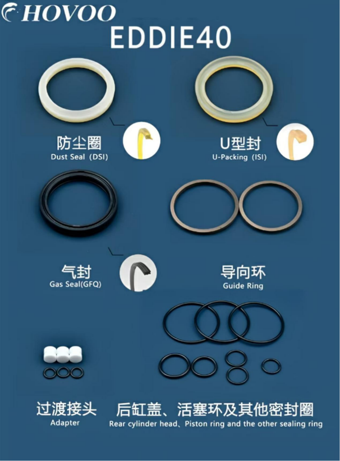 EDDIE40 Hydraulic Hammer Seal Kits factory