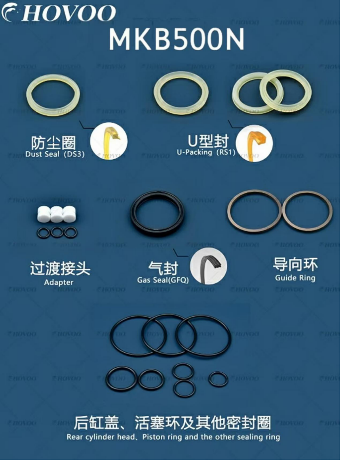 MKB500N Hydraulic Breaker Seal Kits details