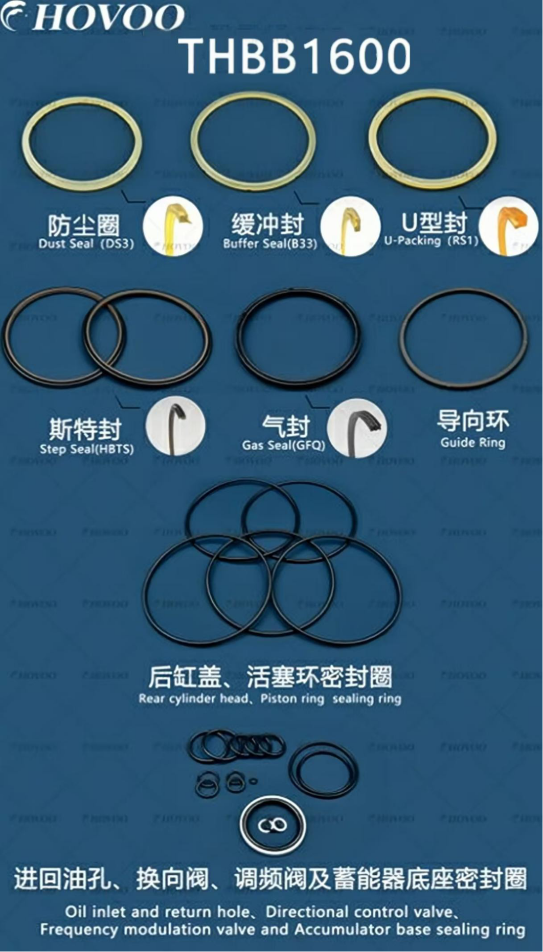 THBB1600 Hydraulic Breaker Seal Kits factory