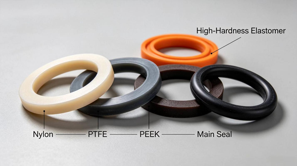 Mistä materiaalista kallionporakoneen varmennusrengas on tehty? PTFE, nyloni ja PEEK selitettyinä
