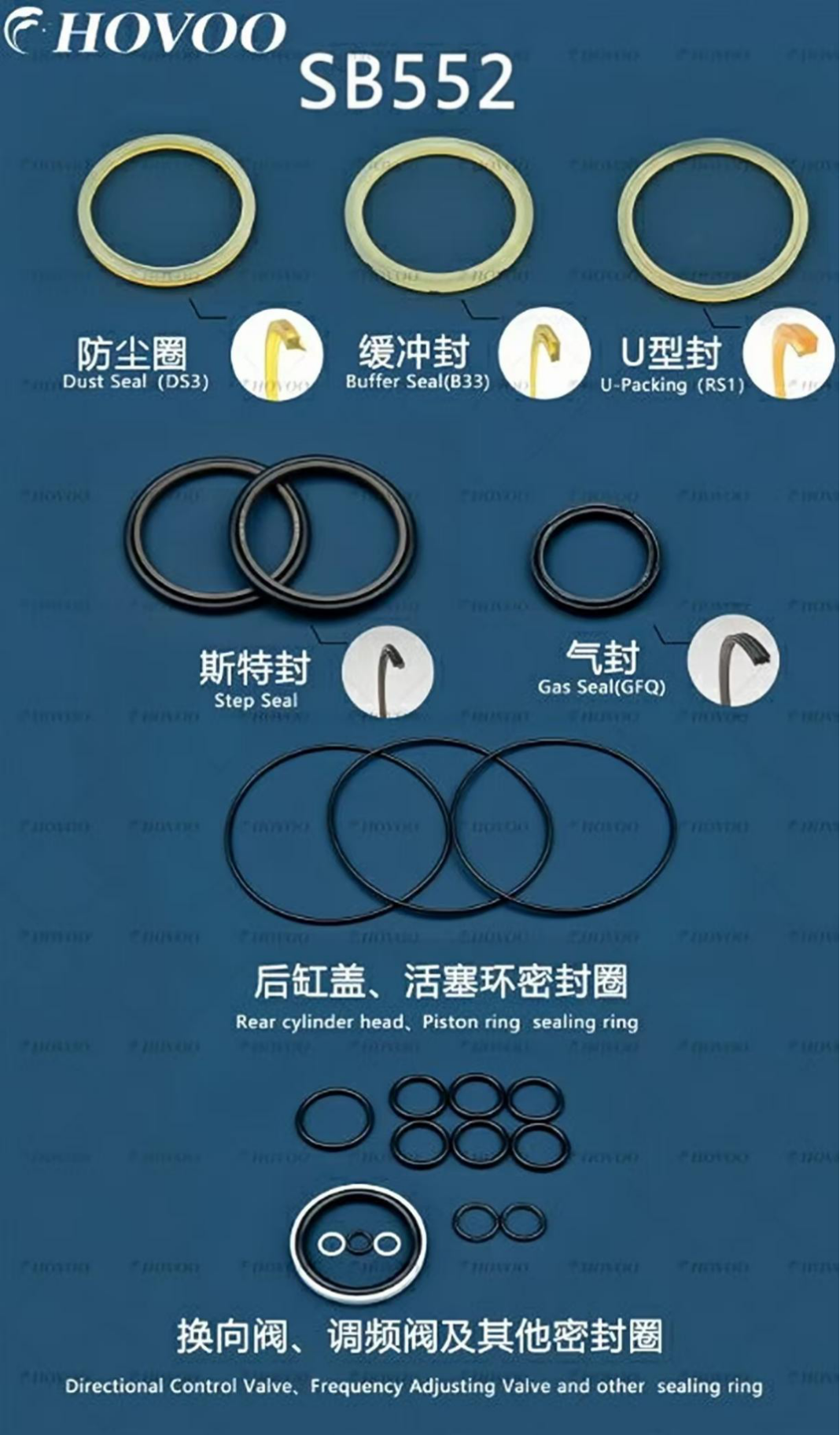 SB552 Hydraulic Hammer Seal Kits factory