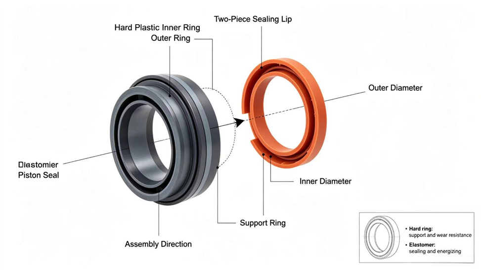 What Is an Impact Piston Seal in a Hydraulic Rock Drill?