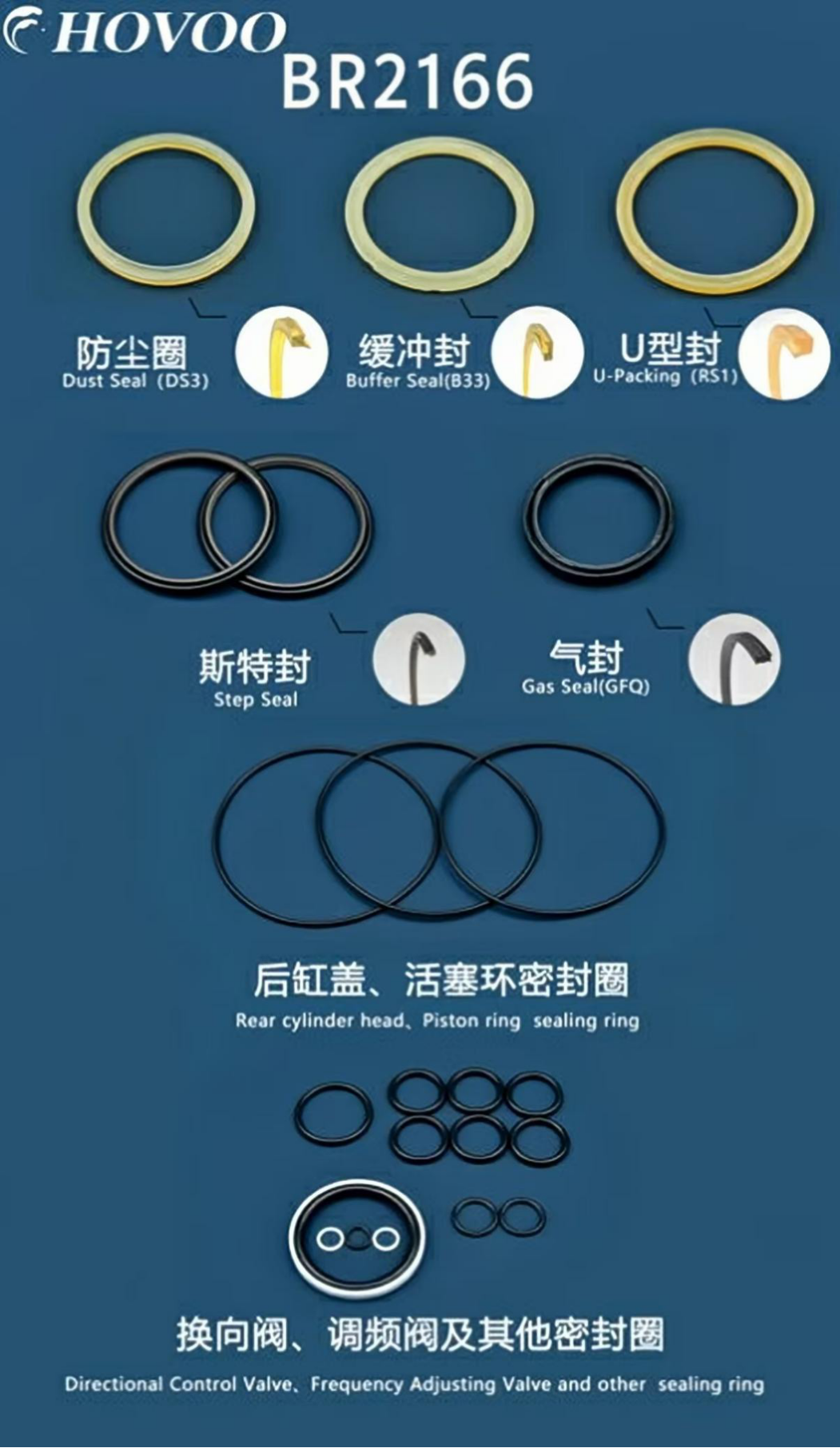 BR2166 Hydraulic Hammer Seal Kits supplier