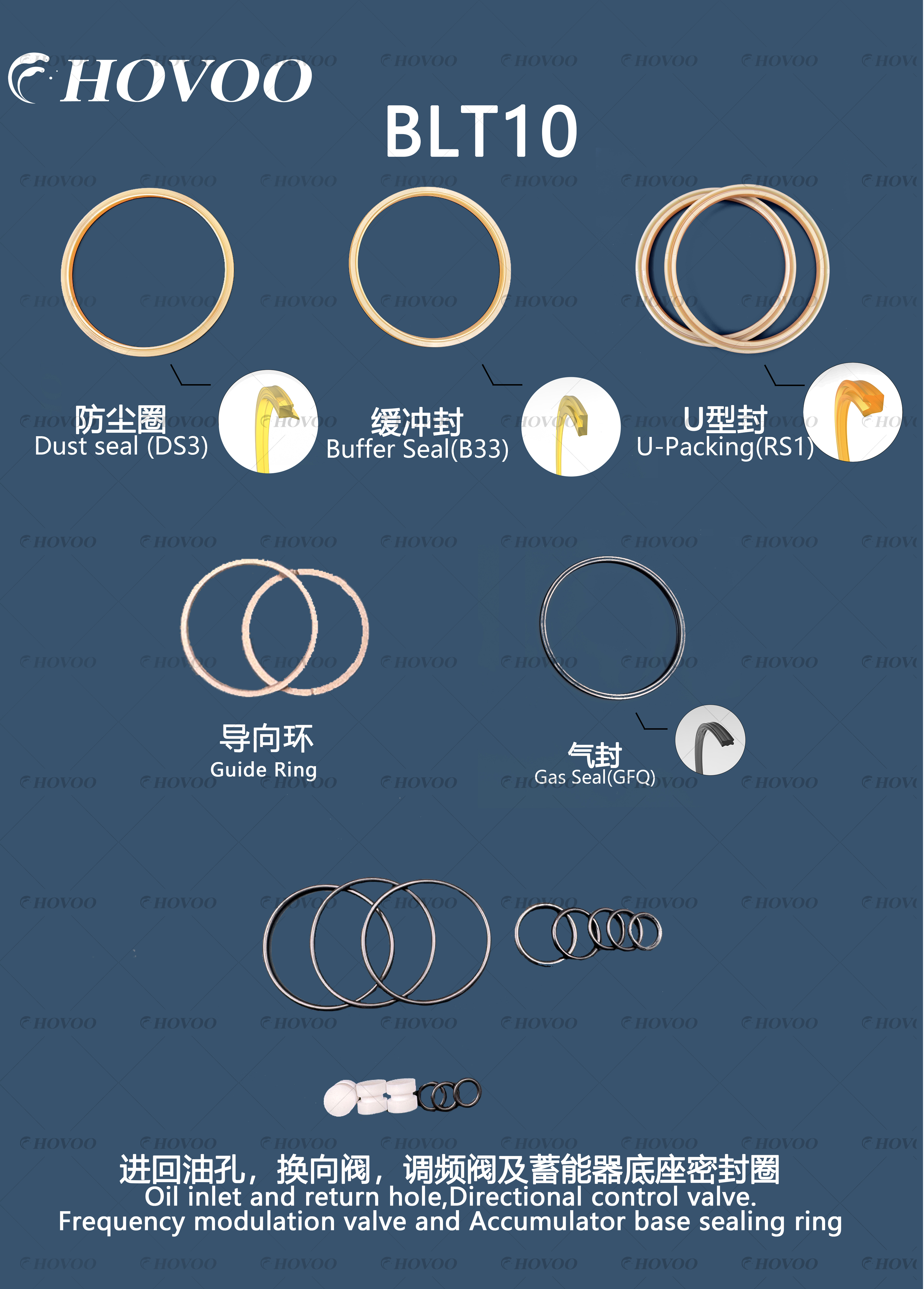 BEILITE BLT10 Hydraulic Hammer Seal Kits details