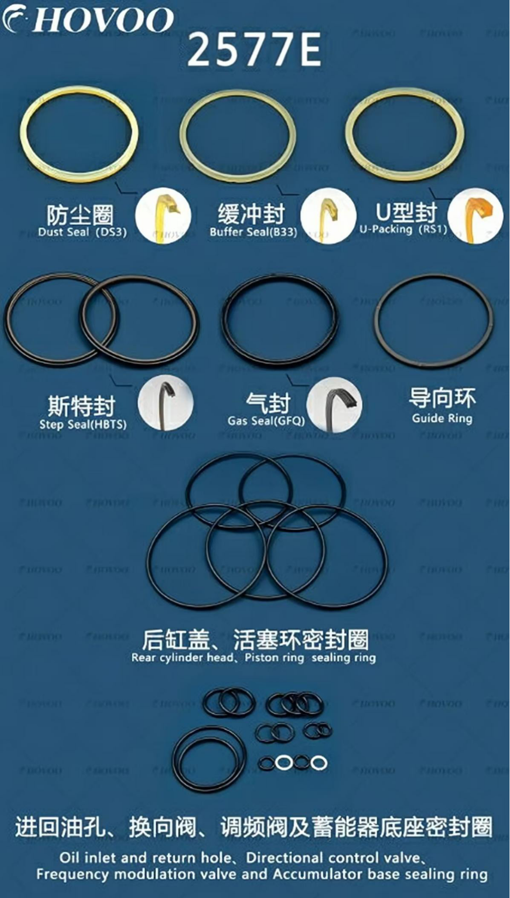 2577E Hydraulic Hammer Seal Kits supplier